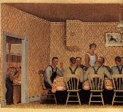 The Thresher-s supper Grant Wood